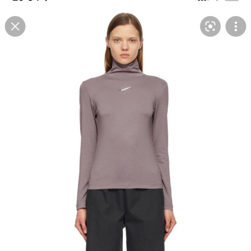 Nike Purple Sportswear Swoosh Turtleneck